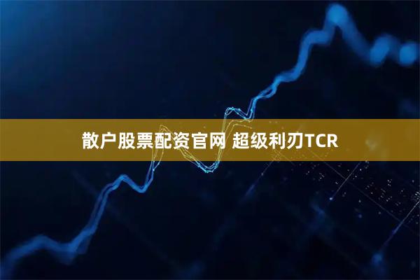散户股票配资官网 超级利刃TCR